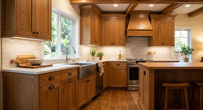 Oak Cabinet Remodeling in Lafayette, IN